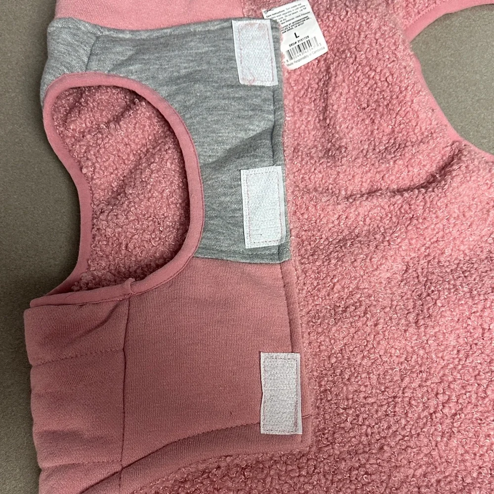 Pink and Gray Dog Vest - Picture 6 of 6